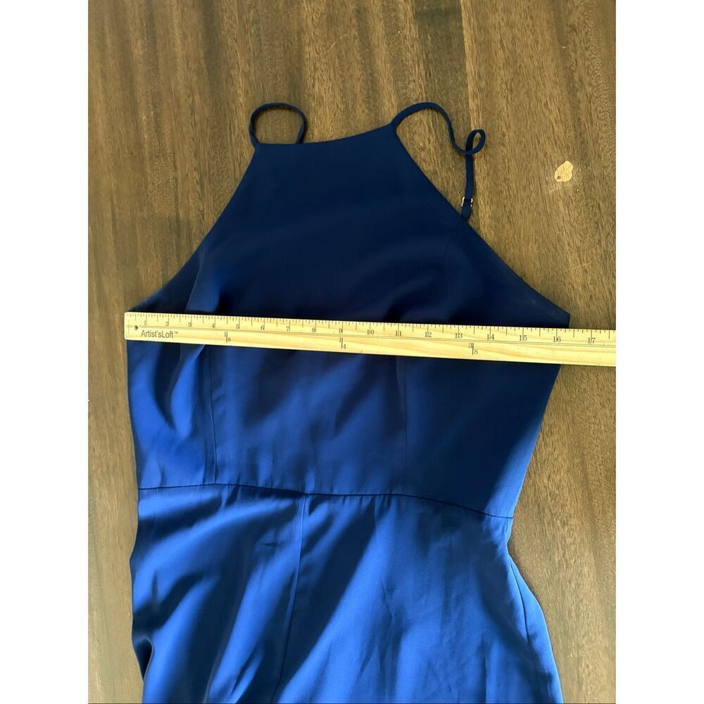 AMANDA UPRICHARD Women’s AVIVA Wide Leg JUMPSUIT Navy Size M Party Wedding Guest - Picture 7 of 9